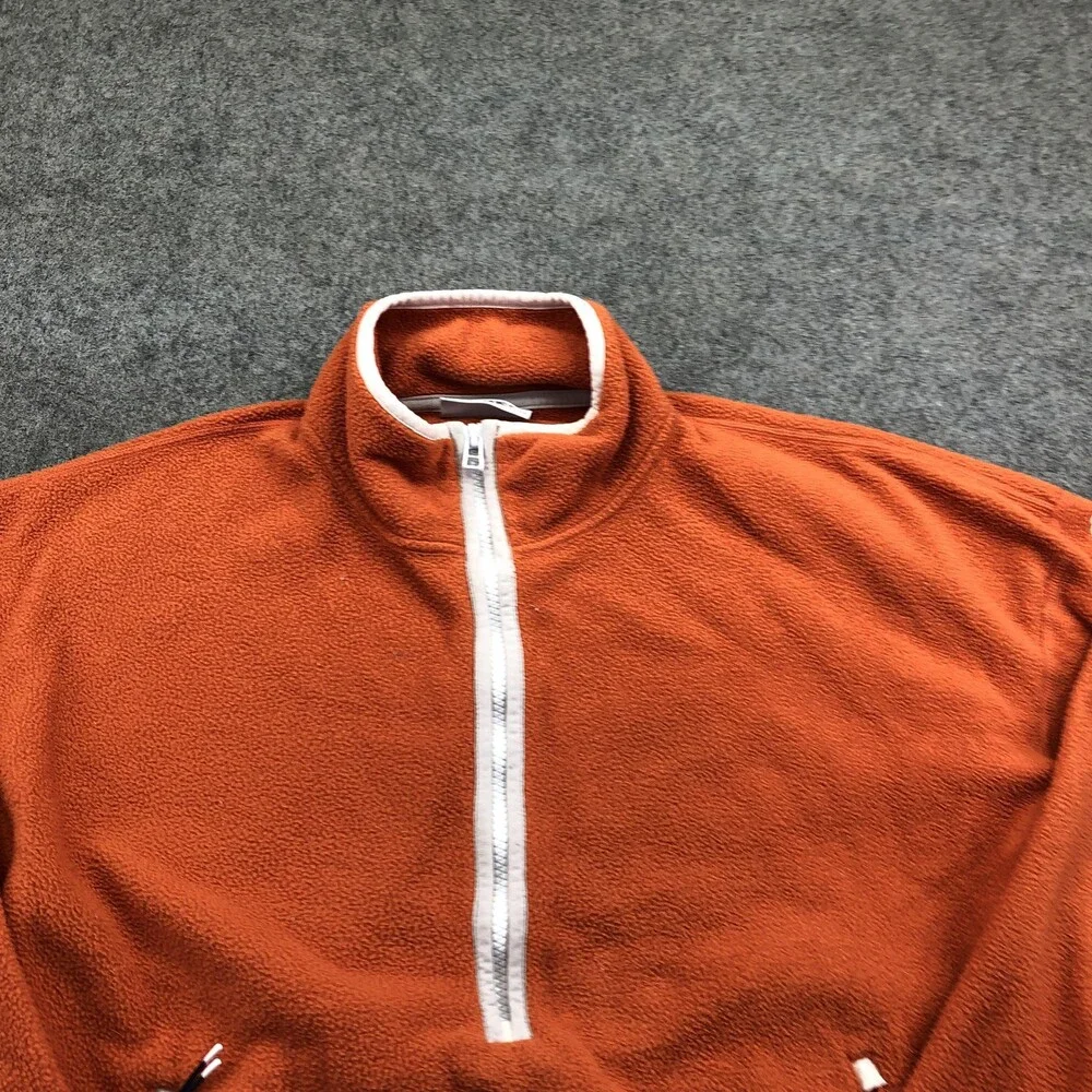 Craghoppers Jacket Womens Small Orange Half Zip Fleece Hiking Pullover Top - Picture 4 of 10